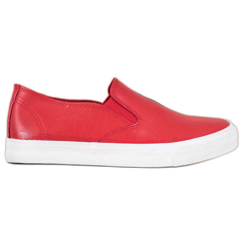 Bona Zapatillas sin cordones rojas rojo