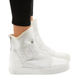Deportivas blancas de licra SJ1730-2 blanco Deportivas blancas de licra SJ1730-2 blanco