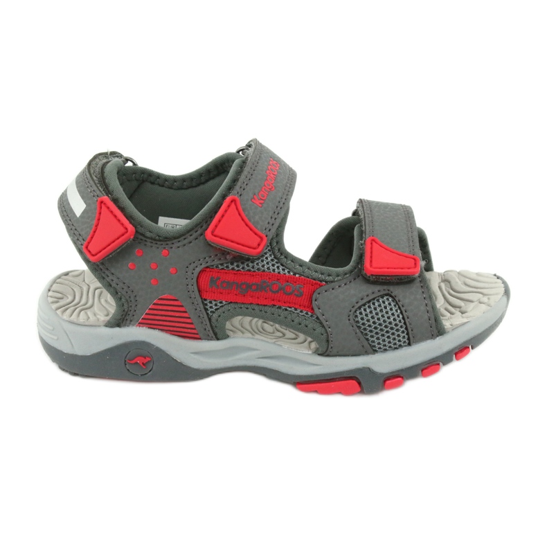 KangaRoos Inserto de espuma gris-roja de Sandals Boys 18337