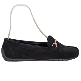 Seastar Mocasines de ante con estilo negro Seastar Mocasines de ante con estilo negro