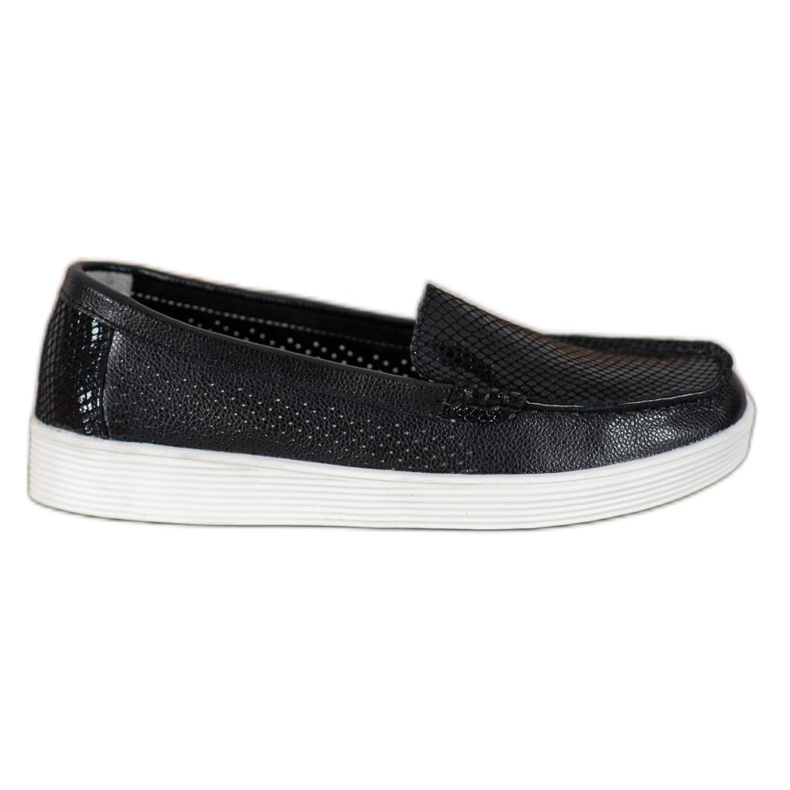 Mocasines en la plataforma VINCEZA negro