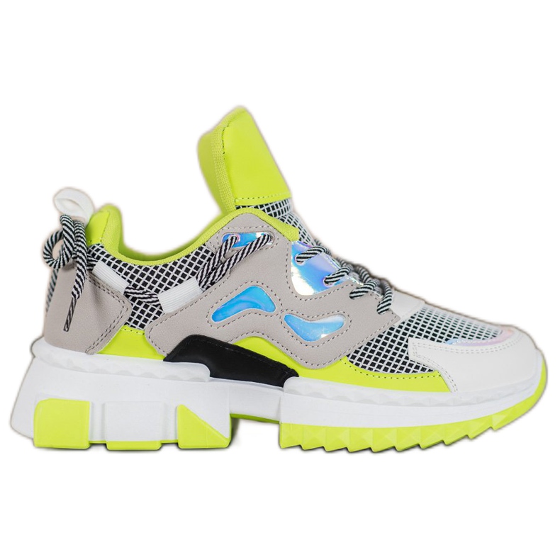 Seastar Zapatillas elegantes con efecto holo multicolor amarillo