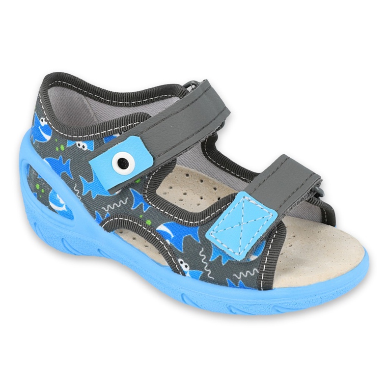 Calzado infantil befado pu 065P128 azul gris Calzado infantil befado pu 065P128 azul gris