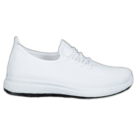 SHELOVET Zapatos cómodos en la plataforma blanco