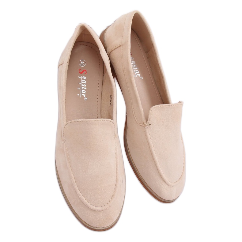 Mocasines de mujer beige T359P Beige