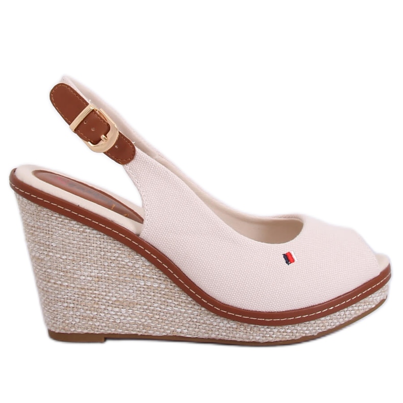 Sandalias con cuña beige R132P Beige
