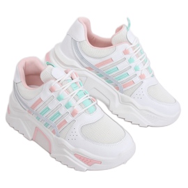 Blanco LV113P Zapatillas deportivas rosa multicolor Blanco LV113P Zapatillas deportivas rosa multicolor