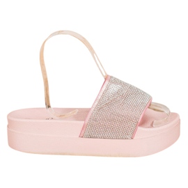 SHELOVET Zapatillas en la plataforma rosa