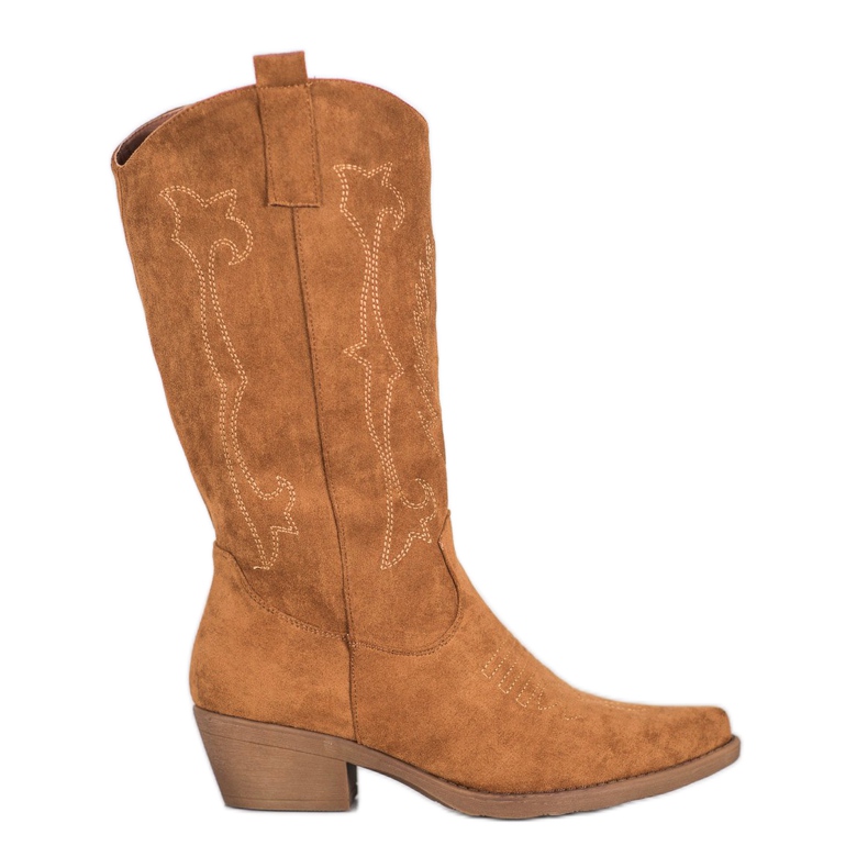 Seastar Vaqueras altas con un patrón marrón Seastar Vaqueras altas con un patrón marrón