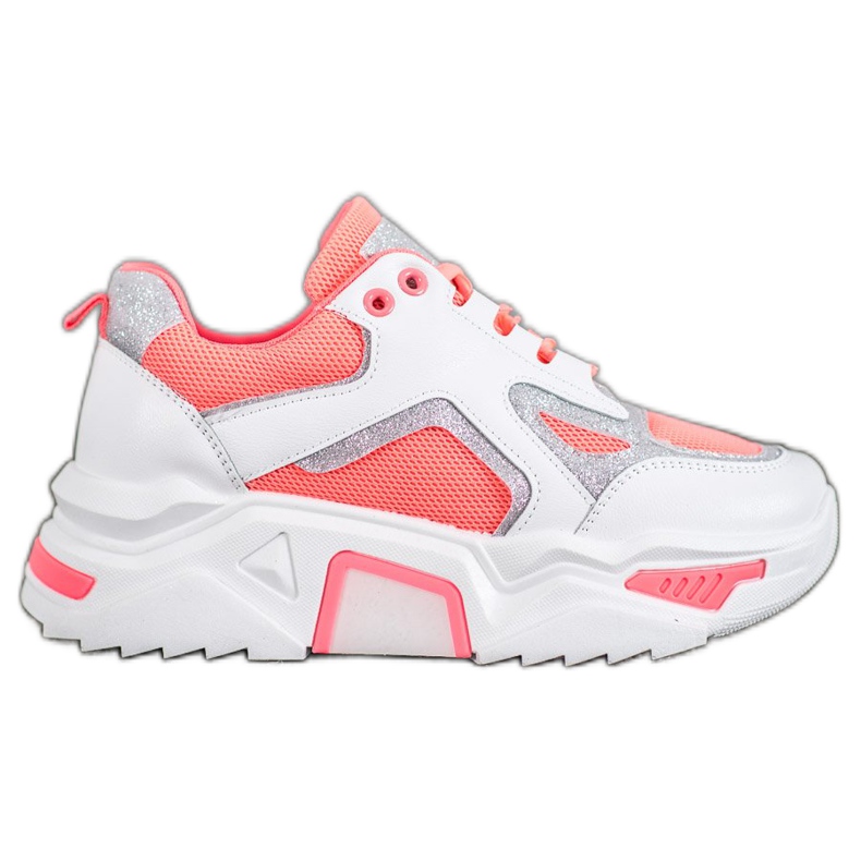 Seastar Zapatillas de moda con purpurina blanco naranja