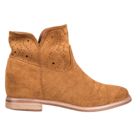 Seastar Botas con patrón calado marrón