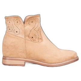 Seastar Botas con patrón calado marrón