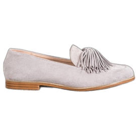 Seastar Calzado de ante con flecos gris