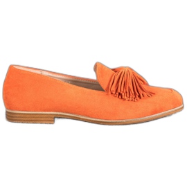 Seastar Calzado de ante con flecos naranja
