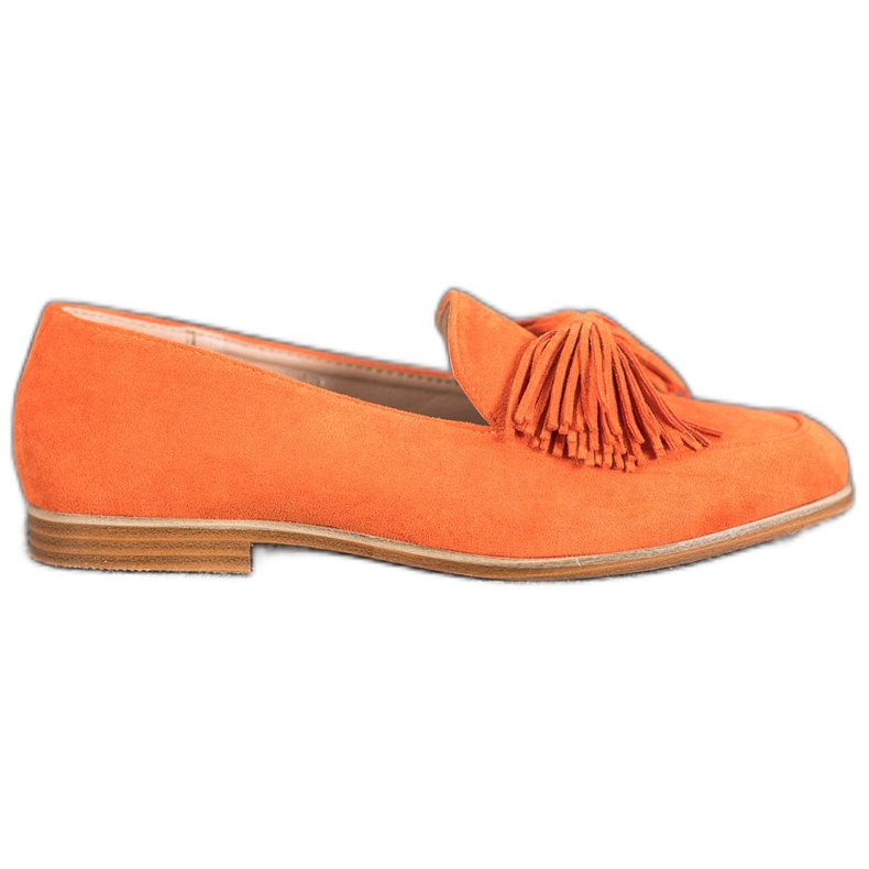 Seastar Calzado de ante con flecos naranja Seastar Calzado de ante con flecos naranja