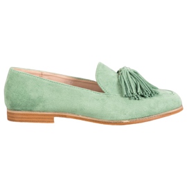 Seastar Calzado de ante con flecos verde Seastar Calzado de ante con flecos verde