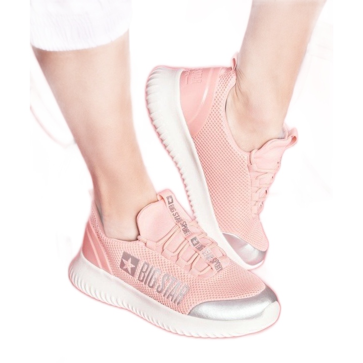 Zapatillas deportivas de mujer rosa Big Star FF274A413 rosado Zapatillas deportivas de mujer rosa Big Star FF274A413 rosado
