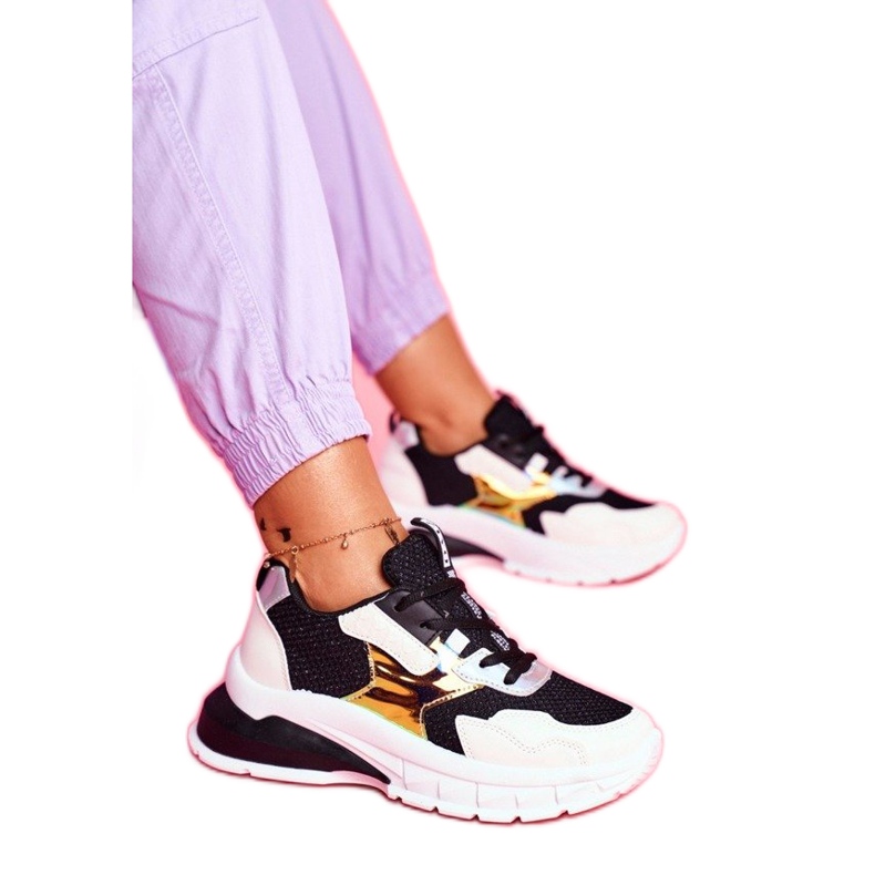 SEA Zapatillas deportivas LA82 negras blanco negro