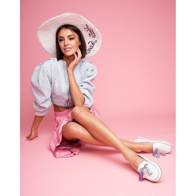 EVE Mocasines mujer piel blanca 20PB32-1833 blanco