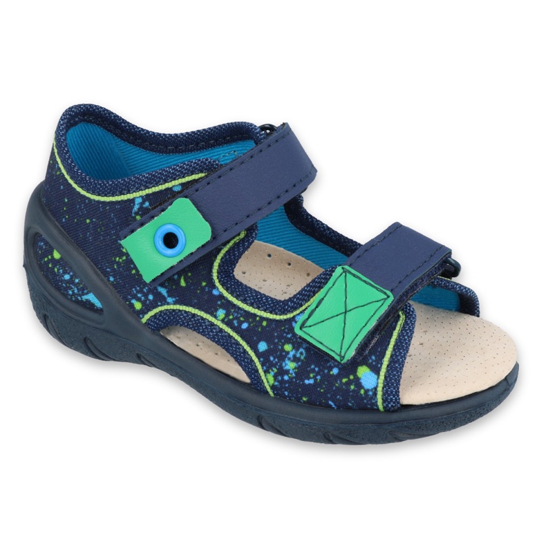 Calzado infantil befado pu 065P131 azul marino azul verde