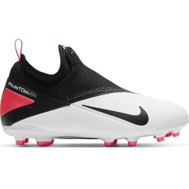 Zapatillas de fútbol Nike Phantom Vsn 2 Academy Df FG / MG Jr CD4059-106 blanco blanco