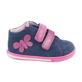 Botas mariposas Mazurek 264 azules marina rosa
