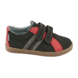 Zapatillas velcro para niño Mazurek 1235 negro rojo Zapatillas velcro para niño Mazurek 1235 negro rojo