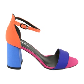 Sandalias mujer rosa zafiro naranja Edeo 3367 azul