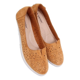 Camel ZA02P Bailarinas camel caladas marrón Camel ZA02P Bailarinas camel caladas marrón
