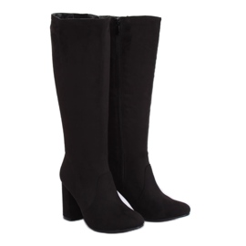 Botas negras de tacón PE252P Black Ii Species negro