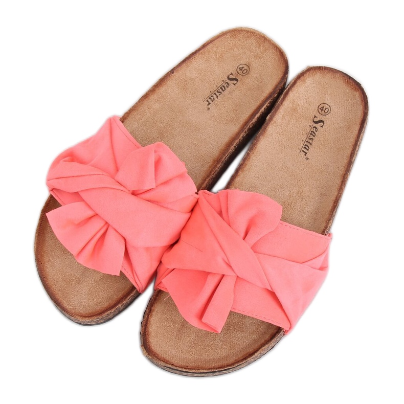 Pantuflas de corcho rosa CK115P Coral rosado