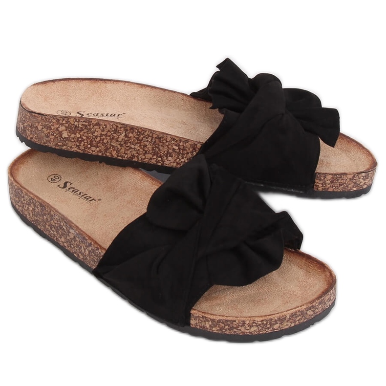 Pantuflas de corcho negro CK115P Negro