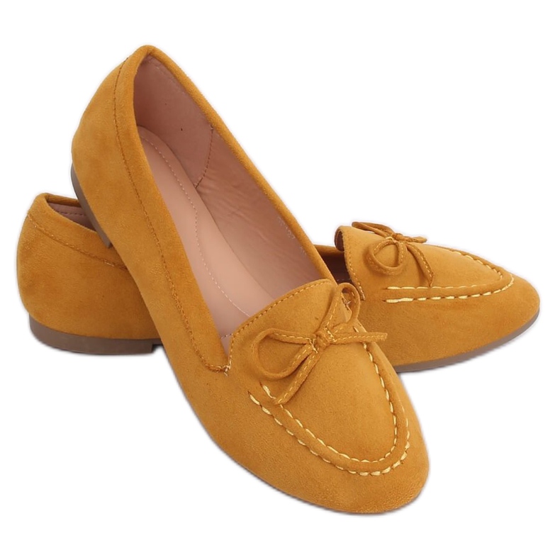 Mocasines mujer mostaza 9F127 Amarillo Mocasines mujer mostaza 9F127 Amarillo