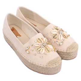 Alpargatas beige para mujer JH96P Beige Alpargatas beige para mujer JH96P Beige