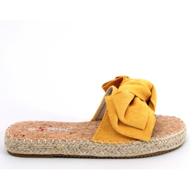 JH115P Pantuflas alpargatas amarillas miel amarillo
