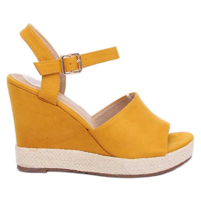 Sandalias de cuña amarillas FD-5M14 Yellow Ii Species amarillo