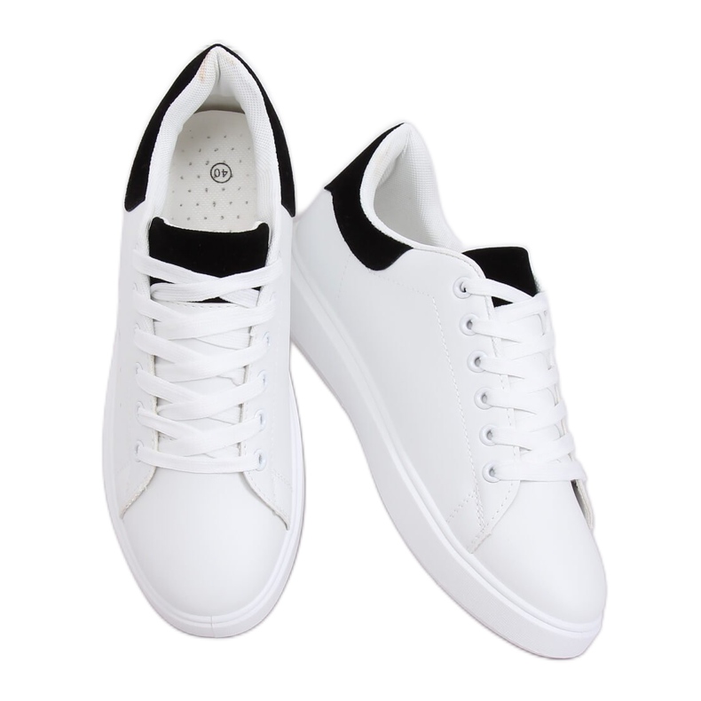 Zapatillas de mujer blancas LA85P Negro blanco