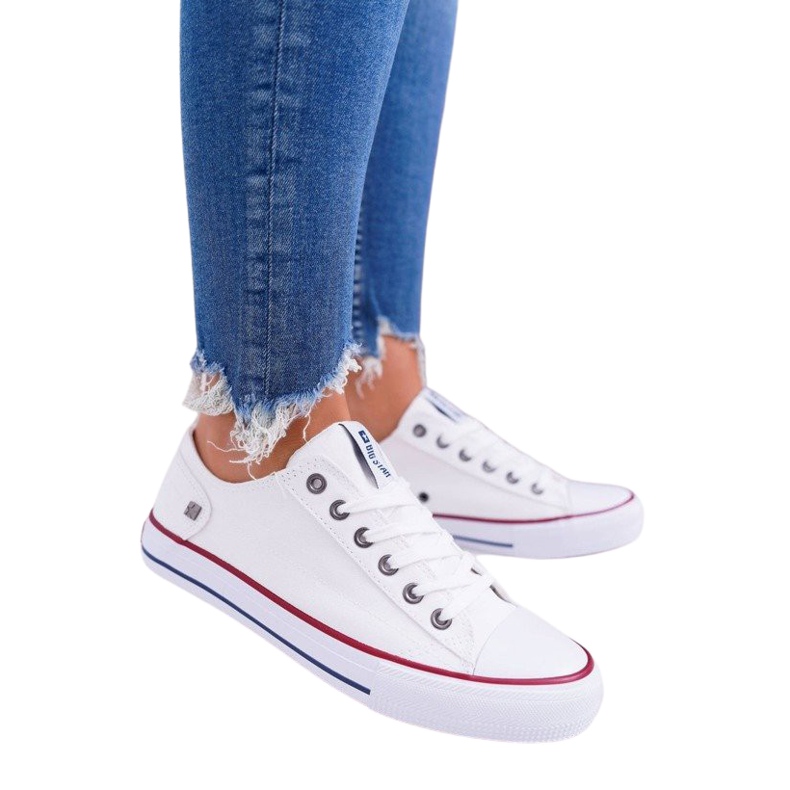 Zapatillas de Mujer Big Star Rubber Toe Blancas DD274336 blanco