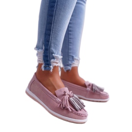 EVE Mocasines mujer ante rosa 9PB32-1078