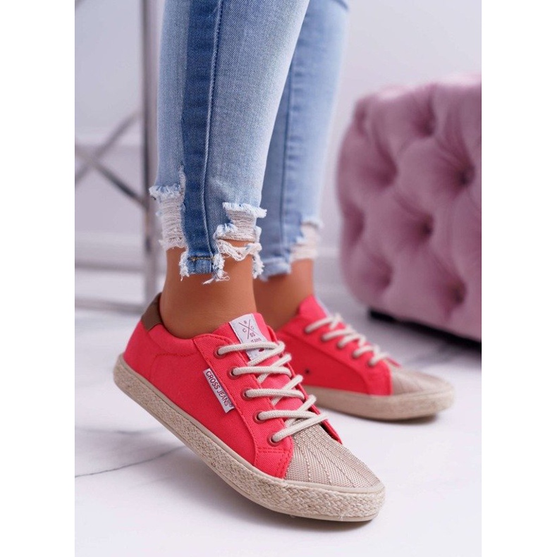Cross Jeans Zapatillas de mujer rosa CrossJeansDD2R4096 rosado