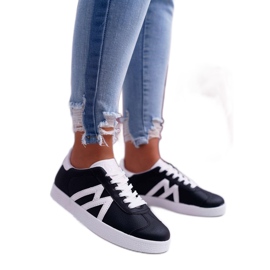 Zapatillas deportivas de mujer negras PQ-33 negro