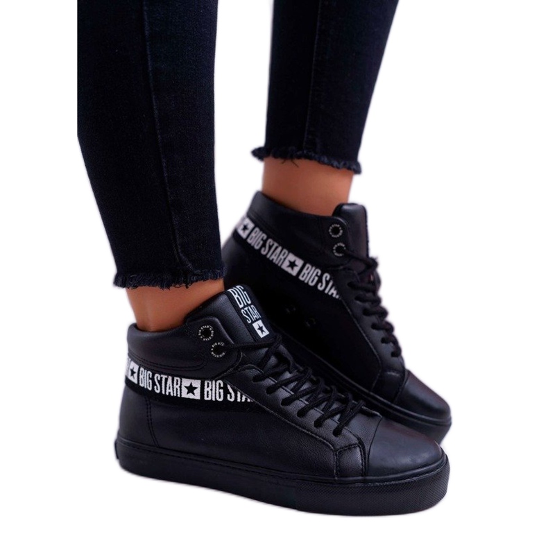 Zapatillas altas de mujer negras Big StarEE274355 negro