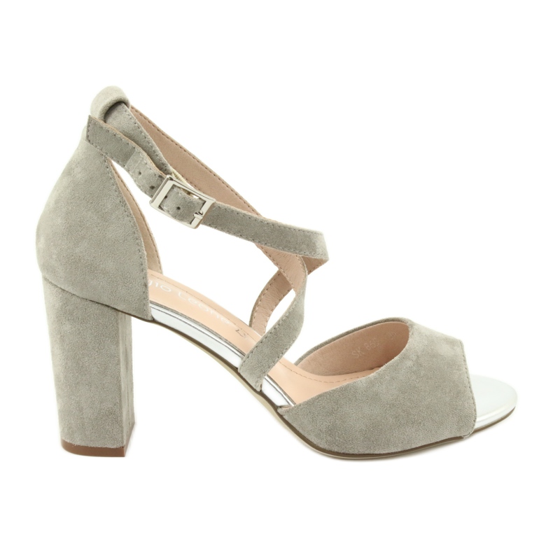Sandalias gladiadoras grises Sergio Leone SK865