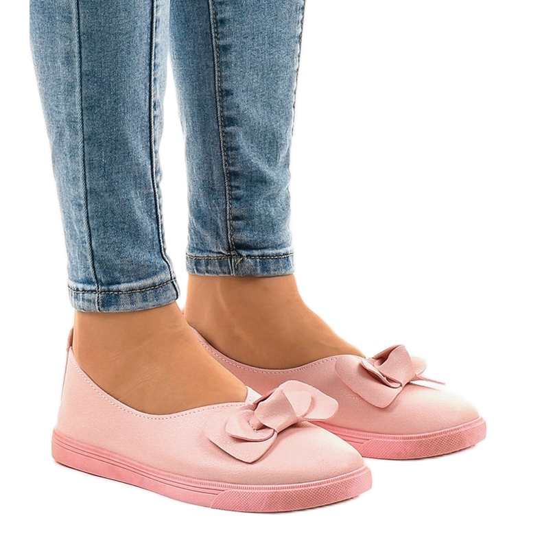 Zapatillas rosas sin cordones 8895-32 rosado