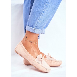 S.Barski Mocasines de mujer en ante beige A199-C