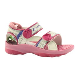 Rider Sandalias para niños de color rosa rosa para velcro 80608 blanco