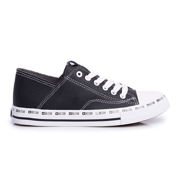 Zapatillas de mujer negras caladas Big Star FF274023 negro
