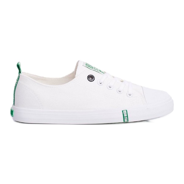 Zapatillas de mujer Big Star verdes y blancas FF274088 blanco