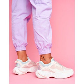 SEA Zapatillas deportivas de mujer rosa BL205 blanco multicolor