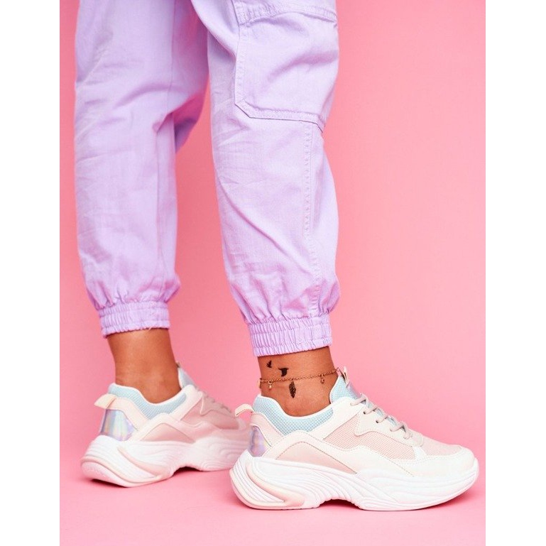 SEA Zapatillas deportivas de mujer rosa BL205 blanco rosado multicolor